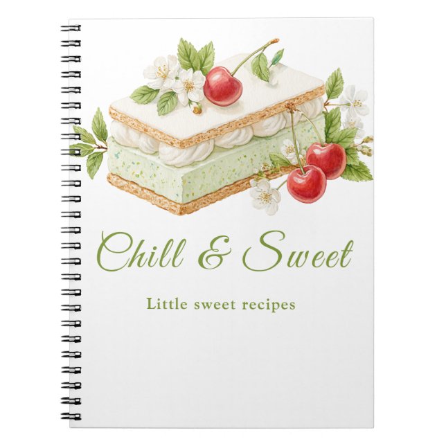 Ice Cream Sandwich Day notebook for sweet recipes (Front)