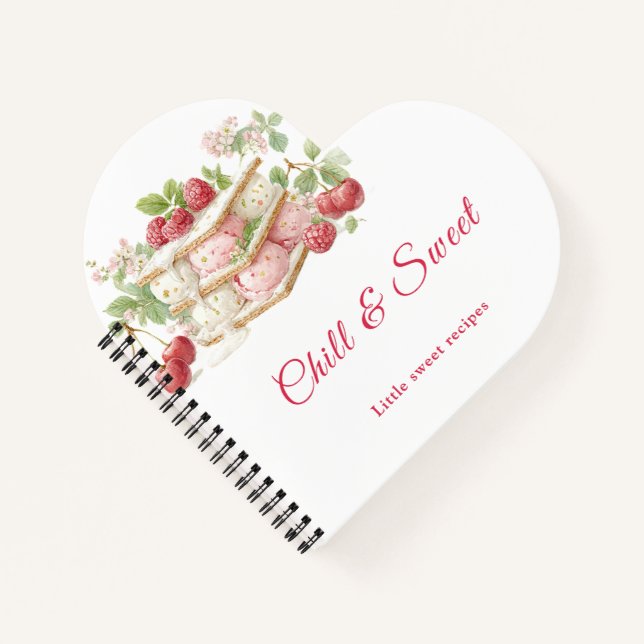 Ice Cream Sandwich Day notebook for sweet recipes (Front)