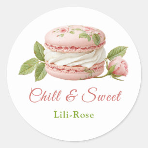 Ice Cream Sandwich Day Watercolor  Classic Round Sticker