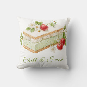 Ice Cream Sandwich Day Watercolor  Cushion