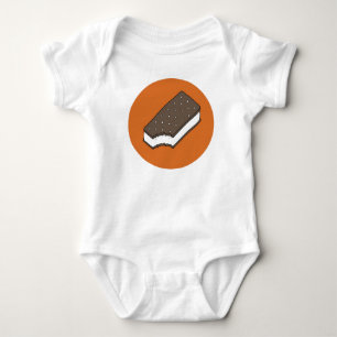 Ice Cream Sandwich — Orange Baby Bodysuit