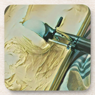 Ice cream scoop cake coaster