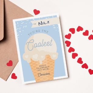 Ice Cream Scoop Classroom Valentine's Day Card