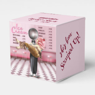 Ice cream Scooped Up Bridal Shower Favour Box