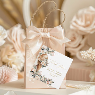 Ice Cream Scooped Up Floral Boho Bridal Shower Favour Tags