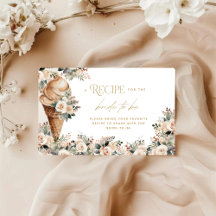Ice Cream Scooped Up Floral Recipe Bridal Shower
