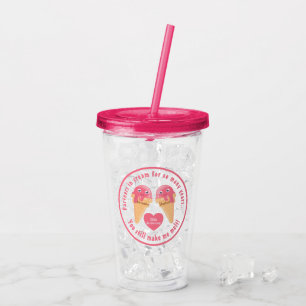 Ice Cream Scoops Cute Romantic Valentine's Day Acrylic Tumbler
