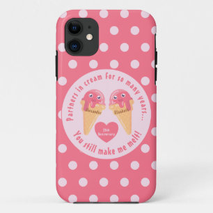 Ice Cream Scoops Cute Romantic Valentine's Day Case-Mate iPhone Case