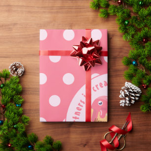 Ice Cream Scoops Cute Romantic Valentine's Day Wrapping Paper