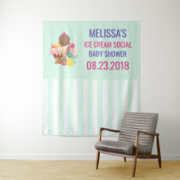 Ice Cream Scoops with Sprinkles Baby Shower