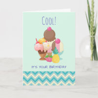 Ice Cream Scoops with Sprinkles Birthday