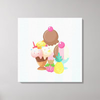 Ice Cream Scoops with Sprinkles