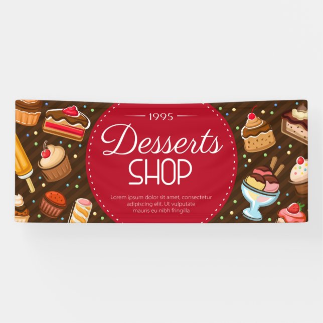  Ice cream shop Banner (Horizontal)