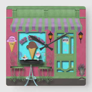 Ice Cream shop clock