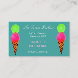 Ice-cream shop or business card