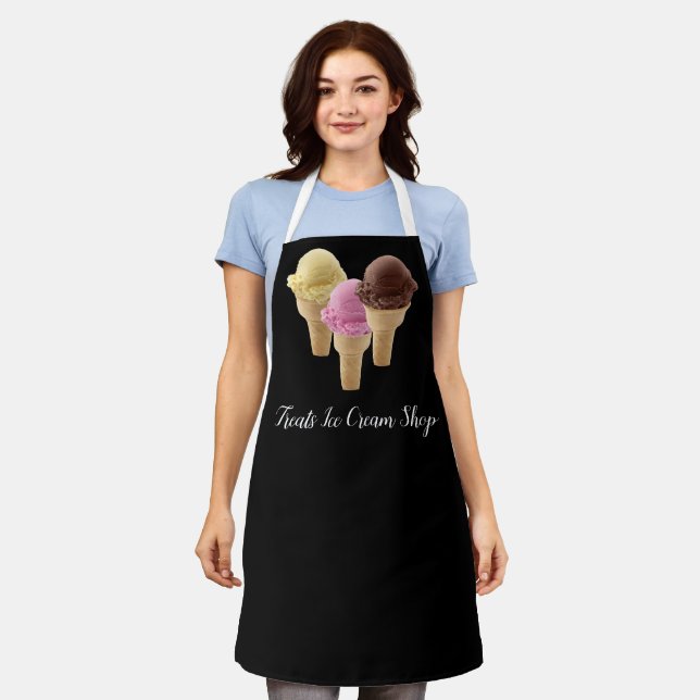 Ice Cream Shop Staff Work Aprons (Worn)