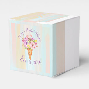 Ice cream shower, Bridal shower Favor boxes