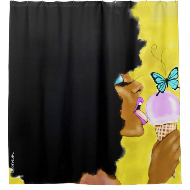 Ice Cream Shower Curtain (Front)