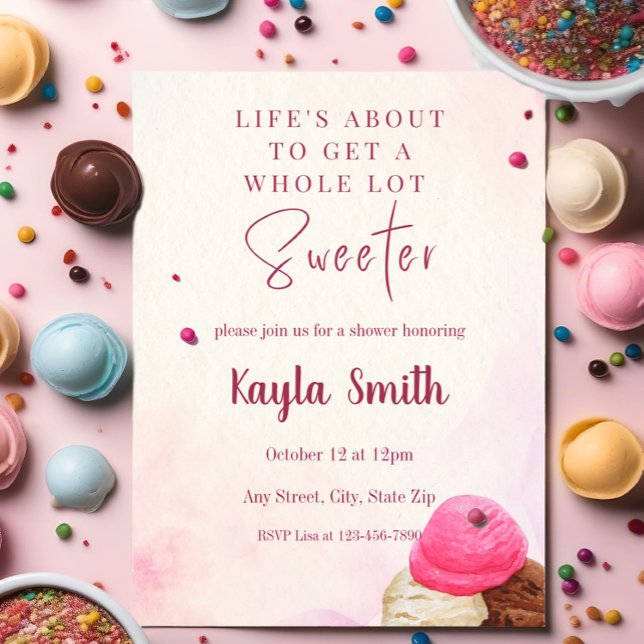 Ice Cream Shower Invitation (Creator Uploaded)