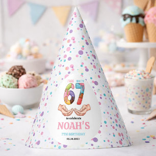 Ice Cream “Six Seven” 7th Birthday Party for Kids Hat