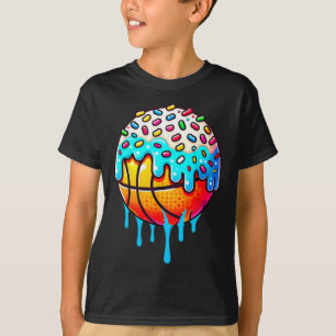 Ice Cream Sketll Drip Boys Girls Kids Sketll T-Shirt