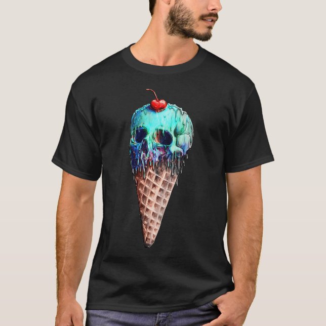 Ice Cream Skull T-Shirt (Front)