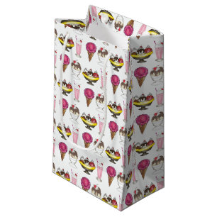 Ice Cream Social Favour Banana Split Sundae Cone Small Gift Bag