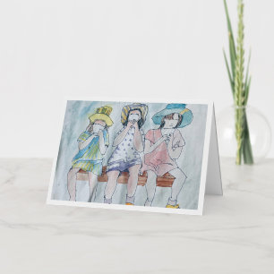 Ice Cream Social Party Foil Card