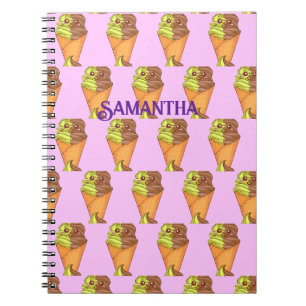 Ice Cream Soft Serve Matcha Green Tea Dessert Notebook