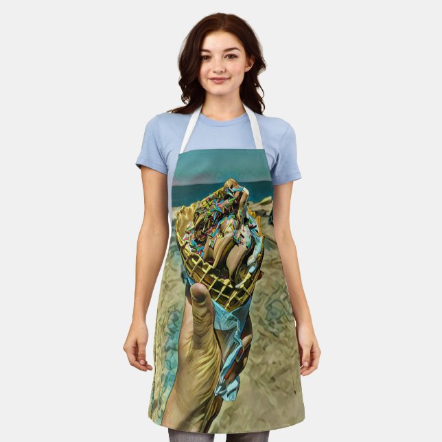 Ice cream sprinkles apron (Worn)