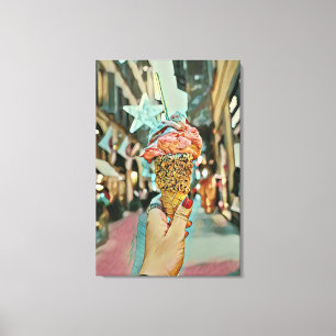 Ice cream sprinkles canvas print