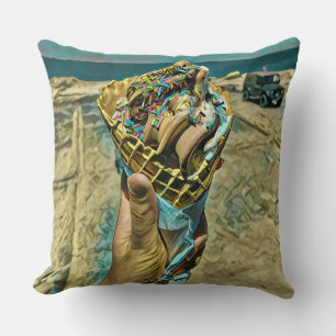 Ice cream sprinkles cushion