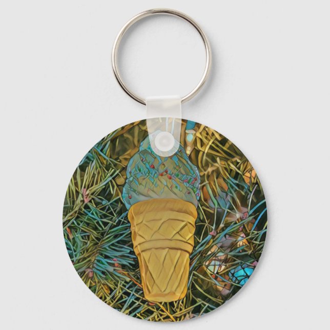 Ice cream sprinkles key ring (Front)