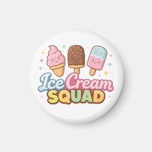 Ice Cream Squad Cute Cartoon Popsicle Magnet