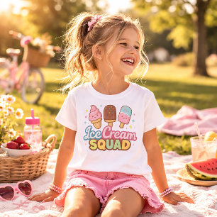 Ice Cream Squad Cute Cartoon Popsicle T-Shirt