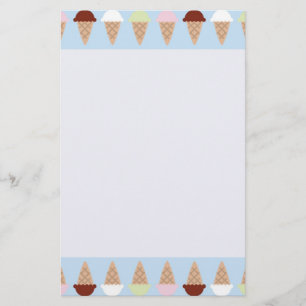 Ice Cream Stationary Stationery