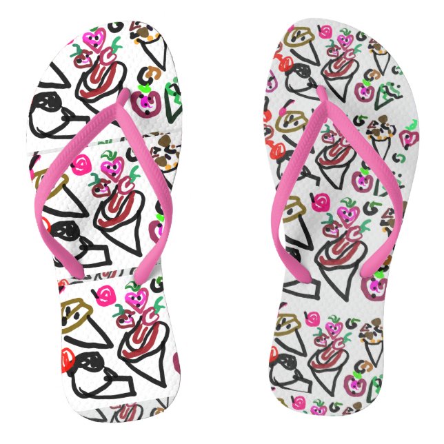 Ice cream style jandals (Footbed)