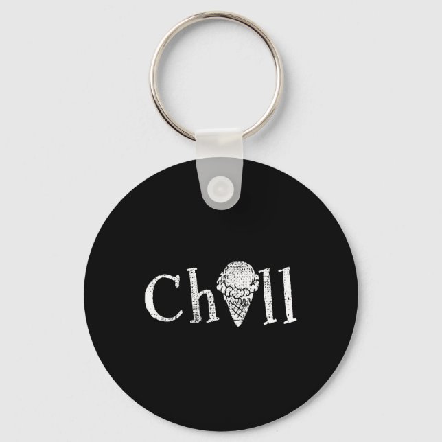 Ice Cream Summer Snack Gift  Key Ring (Front)
