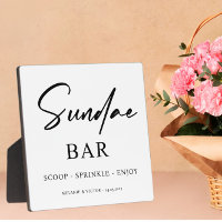 Ice cream Sundae Bar Wedding Sign