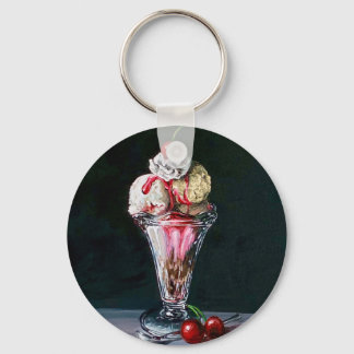 Ice Cream Sundae Key Ring