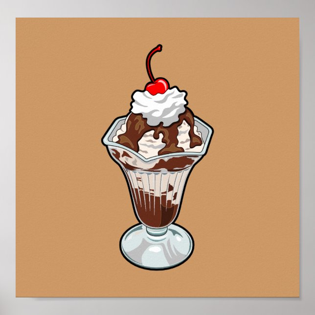 Ice Cream Sundae Poster (Front)