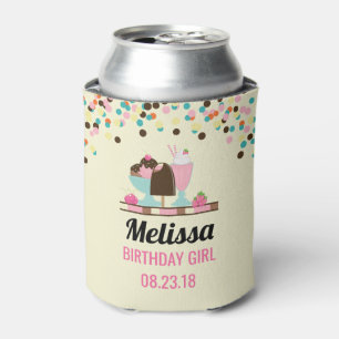 Ice Cream Sundae Summery Treats Birthday Girl Can Cooler