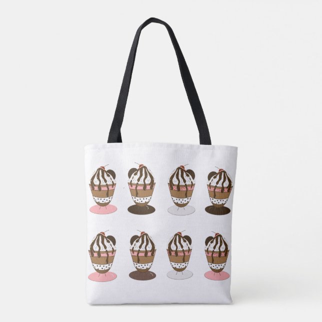 Ice Cream Sundaes Tote Bag (Back)