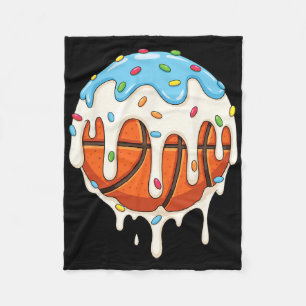 Ice Cream Sweet Hoop Drip Sprinkles Sketll Player Fleece Blanket