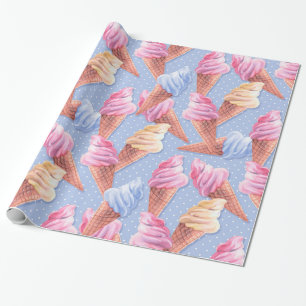 Ice cream. Sweet pattern Wrapping Paper