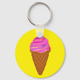 ice cream sweetcream keychain