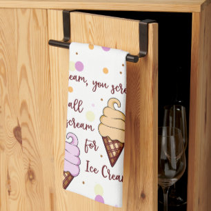Ice Cream Tea Towel