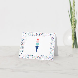 Ice Cream Thank You Card