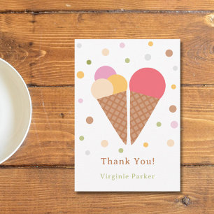 Ice Cream Thank You Card