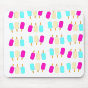 ice cream three colours mouse pad